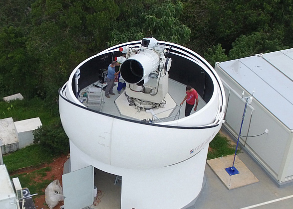 Optoelectronic system of detection of space debris